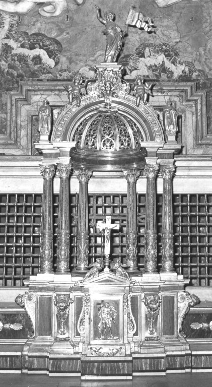 ciborio by Bernini Gian Lorenzo, Pellegrini Angelo (sec. XVII)